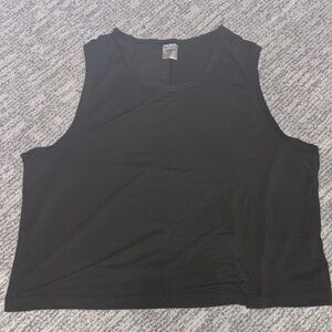 Athleta Women's Dark Green Sleeveless Crop Tank Top